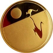 Australia 25 Dollars Kangaroo at Sunset 2014 KM# 2025 1/5 OZ. 9999 AU coin reverse Australia 25 Dollars Kangaroo at Sunset 2014 KM# 2025 1/5 OZ. 9999 AU coin reverse