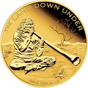 Australia 25 Dollars The Land Down Under - Didgeridoo 2013 KM# 1921 THE LAND DOWN UNDER 1/4 OZ 9999 GOLD P coin reverse Australia 25 Dollars The Land Down Under - Didgeridoo 2013 KM# 1921 THE LAND DOWN UNDER 1/4 OZ 9999 GOLD P coin reverse