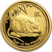 Australia 25 Dollars Year of the Mouse 2008 KM# 1894 YEAR OF THE MOUSE P coin reverse Australia 25 Dollars Year of the Mouse 2008 KM# 1894 YEAR OF THE MOUSE P coin reverse