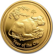 Australia 25 Dollars Year of the Ox 2009 KM# 1895 YEAR OF THE OX P coin reverse Australia 25 Dollars Year of the Ox 2009 KM# 1895 YEAR OF THE OX P coin reverse