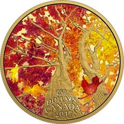 Canada 250 Dollars Maple Canopy - Kaleidoscope of Colour 2017 Proof 250 DOLLARS CANADA 2017 ED coin reverse Canada 250 Dollars Maple Canopy - Kaleidoscope of Colour 2017 Proof 250 DOLLARS CANADA 2017 ED coin reverse