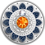 Canada 3 Dollars Canada Zodiac Series - Gemini with Swarovski Crystal 2017 PY coin reverse Canada 3 Dollars Canada Zodiac Series - Gemini with Swarovski Crystal 2017 PY coin reverse