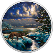 Canada 30 Dollars Animals in the Moonlight - Cougar 2017 JP coin reverse Canada 30 Dollars Animals in the Moonlight - Cougar 2017 JP coin reverse