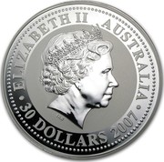 Australia 30 Dollars Lunar Ox 2009 KM# 1899 ELIZABETH II AUSTRALIA 30 DOLLARS 2007 IRB coin obverse Australia 30 Dollars Lunar Ox 2009 KM# 1899 ELIZABETH II AUSTRALIA 30 DOLLARS 2007 IRB coin obverse