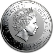 Australia 30 Dollars Lunar Rooster 2005 KM# 697a ELIZABETH II AUSTRALIA 30 DOLLARS IRB coin obverse Australia 30 Dollars Lunar Rooster 2005 KM# 697a ELIZABETH II AUSTRALIA 30 DOLLARS IRB coin obverse