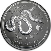 Australia 30 Dollars Year of the Snake 2013 KM# 1972 YEAR OF THE SNAKE P coin reverse Australia 30 Dollars Year of the Snake 2013 KM# 1972 YEAR OF THE SNAKE P coin reverse