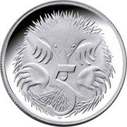 Australia 5 Cents Echidna 2017 KM# 401b ELIZABETH II AUSTRALIA 2016 IRB coin obverse Australia 5 Cents Echidna 2017 KM# 401b ELIZABETH II AUSTRALIA 2016 IRB coin obverse