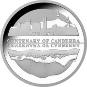 Australia 5 Dollars Centenary of Canberra 2013 KM# 2154 CENTENARY OF CANBERRA 1913 - 2013 AS coin reverse Australia 5 Dollars Centenary of Canberra 2013 KM# 2154 CENTENARY OF CANBERRA 1913 - 2013 AS coin reverse