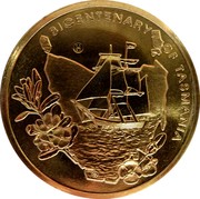 Australia 5 Dollars Tasmania Bicentenary 2004 KM# 728a BICENTENARY OF TASMANIA H coin reverse Australia 5 Dollars Tasmania Bicentenary 2004 KM# 728a BICENTENARY OF TASMANIA H coin reverse