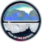 Australia 5 Dollars Year of the Outback 2002 KM# 662 YEAR OF THE OUTBACK coin reverse Australia 5 Dollars Year of the Outback 2002 KM# 662 YEAR OF THE OUTBACK coin reverse