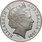 Australia 50 Cents Australian coat of arms 2006 Proof KM# 821a ELIZABETH II AUSTRALIA 2006 coin obverse