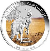 Australia 50 Cents Australian Kangaroo 2013 P Proof KM# 2087 AUSTRALIAN KANGAROO 2013 1/2OZ 999 SILVER coin reverse Australia 50 Cents Australian Kangaroo 2013 P Proof KM# 2087 AUSTRALIAN KANGAROO 2013 1/2OZ 999 SILVER coin reverse