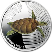 Australia 50 Cents Australian Sea Life - Hawksbill Turtle 2011 KM# 1579 AUSTRALIAN SEA LIFE II THE REEF HAWKSBILL TURTLE P WR coin reverse Australia 50 Cents Australian Sea Life - Hawksbill Turtle 2011 KM# 1579 AUSTRALIAN SEA LIFE II THE REEF HAWKSBILL TURTLE P WR coin reverse