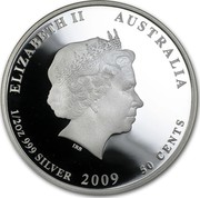 Australia 50 Cents Australian Sea Life - Leafy Sea Dragon 2009 KM# 1101 ELIZABETH II AUSTRALIA 1/2 OZ 999 SILVER 2009 50 CENTS IRB coin obverse Australia 50 Cents Australian Sea Life - Leafy Sea Dragon 2009 KM# 1101 ELIZABETH II AUSTRALIA 1/2 OZ 999 SILVER 2009 50 CENTS IRB coin obverse