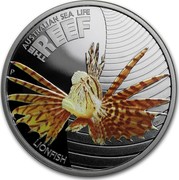 Australia 50 Cents Australian Sea Life - Lionfish 2009 KM# 1100 AUSTRALIAN SEA LIFE THE REEF LIONFISH P WR coin reverse Australia 50 Cents Australian Sea Life - Lionfish 2009 KM# 1100 AUSTRALIAN SEA LIFE THE REEF LIONFISH P WR coin reverse