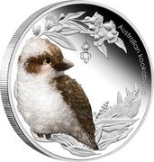 Australia 50 Cents Bush Babies - Kookaburra 2012 KM# 1817 AUSTRALIAN KOOKABURRA P EM coin reverse