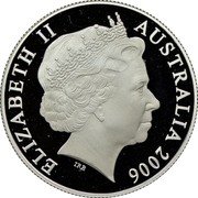 Australia 50 Cents Coat of Arms 2006 KM# 821 ELIZABETH II AUSTRALIA 2006 IRB coin obverse Australia 50 Cents Coat of Arms 2006 KM# 821 ELIZABETH II AUSTRALIA 2006 IRB coin obverse