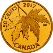 Canada 50 Cents Maple Leaf 2017 50 CENTS CANADA coin reverse Canada 50 Cents Maple Leaf 2017 50 CENTS CANADA coin reverse