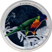 Australia 50 Cents Rainbow Lorikeet 2013 KM# 1925 RAINBOW LORIKEET P NM coin reverse Australia 50 Cents Rainbow Lorikeet 2013 KM# 1925 RAINBOW LORIKEET P NM coin reverse