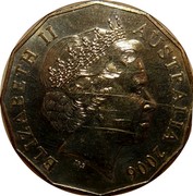 Australia 50 Cents Rugby 7's 2006 KM# 775 ELIZABETH II AUSTRALIA 2006 IRB coin obverse Australia 50 Cents Rugby 7's 2006 KM# 775 ELIZABETH II AUSTRALIA 2006 IRB coin obverse