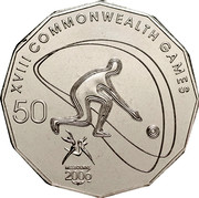 Australia 50 Cents XVIII Commonwealth Games - Lawn Bowls 2006 KM# 1002 XVIII COMMONWEALTH GAMES 50 MELBOURNE 2006 coin reverse Australia 50 Cents XVIII Commonwealth Games - Lawn Bowls 2006 KM# 1002 XVIII COMMONWEALTH GAMES 50 MELBOURNE 2006 coin reverse