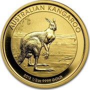 Australia 50 Dollars Australian Kangaroo 2013 KM# 1991 AUSTRALIAN KANGAROO 2013 1/2 OZ 9999 GOLD P TV coin reverse Australia 50 Dollars Australian Kangaroo 2013 KM# 1991 AUSTRALIAN KANGAROO 2013 1/2 OZ 9999 GOLD P TV coin reverse