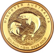 Australia 50 Dollars Discover Australia - Dolphin 2008 KM# 1196 DISCOVER AUSTRALIA DOLPHIN 1/2 OZ. 9999 GOLD 2008 P SB coin reverse Australia 50 Dollars Discover Australia - Dolphin 2008 KM# 1196 DISCOVER AUSTRALIA DOLPHIN 1/2 OZ. 9999 GOLD 2008 P SB coin reverse