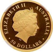 Australia 50 Dollars Discover Australia - Koala 2013 KM# 2055 ELIZABETH II AUSTRALIA 50 DOLLARS IRB coin obverse Australia 50 Dollars Discover Australia - Koala 2013 KM# 2055 ELIZABETH II AUSTRALIA 50 DOLLARS IRB coin obverse