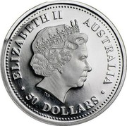 Australia 50 Dollars Koala 2000 KM# 472 ELIZABETH II AUSTRALIA 50 DOLLARS coin obverse Australia 50 Dollars Koala 2000 KM# 472 ELIZABETH II AUSTRALIA 50 DOLLARS coin obverse