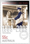 Australia 55C 200 Years of Postal Services 'Home Delivery' 2009 KM# 1255 AUSTRALIA POST - 200 YEARS 1809 - 2009 HOME DELIVERY 55C AUSTRALIA coin reverse Australia 55C 200 Years of Postal Services 'Home Delivery' 2009 KM# 1255 AUSTRALIA POST - 200 YEARS 1809 - 2009 HOME DELIVERY 55C AUSTRALIA coin reverse