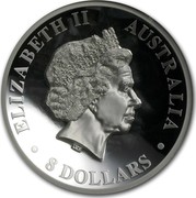 Australia 8 Dollars Australian Koala 2013 KM# 2044 ELIZABETH II AUSTRALIA 8 DOLLARS IRB coin obverse Australia 8 Dollars Australian Koala 2013 KM# 2044 ELIZABETH II AUSTRALIA 8 DOLLARS IRB coin obverse