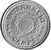 Australia Five Shillings KM# Tn5.2 Token coinage INTERNMENT CAMPS coin obverse Australia Five Shillings KM# Tn5.2 Token coinage INTERNMENT CAMPS coin obverse