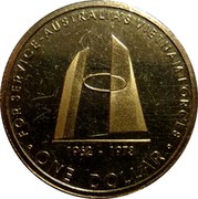 Australia One Dollar Australia's Vietnam Forces 2003 KM# 803 FOR SERVICE-AUSTRALIA'S VIETNAM FORCES 1962 - 1973 ONE DOLLAR coin reverse Australia One Dollar Australia's Vietnam Forces 2003 KM# 803 FOR SERVICE-AUSTRALIA'S VIETNAM FORCES 1962 - 1973 ONE DOLLAR coin reverse