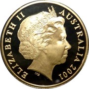Australia One Dollar Centenary of Federation (Colorized) 2001 KM# 534.2 ELIZABETH II AUSTRALIA 2001 IRB coin obverse Australia One Dollar Centenary of Federation (Colorized) 2001 KM# 534.2 ELIZABETH II AUSTRALIA 2001 IRB coin obverse