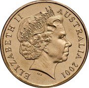 Australia One Dollar International Year of Volunteers 2001 KM# 682 ELIZABETH II AUSTRALIA 2001 IRB coin obverse Australia One Dollar International Year of Volunteers 2001 KM# 682 ELIZABETH II AUSTRALIA 2001 IRB coin obverse