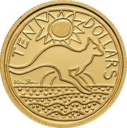 Australia Ten Dollars Kangaroo 2009 P Proof KM# 1083d TEN DOLLARS coin reverse Australia Ten Dollars Kangaroo 2009 P Proof KM# 1083d TEN DOLLARS coin reverse