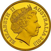 Australia Ten Dollars Standing Kangaroo 2013 Proof KM# 2031 ELIZABETH II AUSTRALIA 2013 IRB coin obverse Australia Ten Dollars Standing Kangaroo 2013 Proof KM# 2031 ELIZABETH II AUSTRALIA 2013 IRB coin obverse