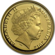 Australia Ten Dollars Wheat Sheaf Dollar 2012 KM# 2019 ELIZABETH II AUSTRALIA 2012 IRB coin obverse Australia Ten Dollars Wheat Sheaf Dollar 2012 KM# 2019 ELIZABETH II AUSTRALIA 2012 IRB coin obverse