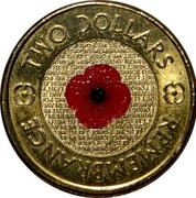 Australia Two Dollars Remembrance Day 2012 KM# 1864 TWO DOLLARS LEST WE FORGET REMEMBRANCE DAY REMEMBRANCE coin reverse