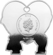Niue 1 Dollar (Elizabeth II -Fall in Love) ELIZABETH II NIUE 1 DOLLAR IRB 2021 AG 999 1/2 OZ coin obverse Niue 1 Dollar (Elizabeth II -Fall in Love) ELIZABETH II NIUE 1 DOLLAR IRB 2021 AG 999 1/2 OZ coin obverse