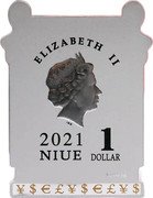 Niue 1 Dollar Fai Chun 2021  Proof ELIZABETH II IRB 2021 1 NIUE DOLLAR AG999 5G ¥ $ € £ ¥ $ € £ ¥ $ coin obverse Niue 1 Dollar Fai Chun 2021  Proof ELIZABETH II IRB 2021 1 NIUE DOLLAR AG999 5G ¥ $ € £ ¥ $ € £ ¥ $ coin obverse