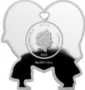 Niue 1 Dollar (Fall in Love) ELIZABETH II NIUE 1 DOLLAR IRB 2022 AG 999 1/2 OZ coin obverse Niue 1 Dollar (Fall in Love) ELIZABETH II NIUE 1 DOLLAR IRB 2022 AG 999 1/2 OZ coin obverse