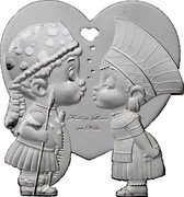 Niue 1 Dollar (Fall in Love) FALL IN LOVE AT KISS coin reverse Niue 1 Dollar (Fall in Love) FALL IN LOVE AT KISS coin reverse