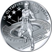 Niue 1 Dollar (Paavo Nurmi Amsterdam) IX OLYMPIAD AMSTERDAM 1928 PAAVO NURMI coin reverse
