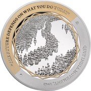 Niue 1 Dollar (Quit India Movement) "THE FUTURE DEPENDS ON WHAT YOU DO TODAY" QUIT INDIA MOVEMENT 1942 coin reverse