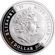 Niue 1 Dollar Rocking Horse 2014 mw Proof ELIZABETH II NIUE ISLAND IRB AG 925 1 DOLLAR 2014 coin obverse Niue 1 Dollar Rocking Horse 2014 mw Proof ELIZABETH II NIUE ISLAND IRB AG 925 1 DOLLAR 2014 coin obverse