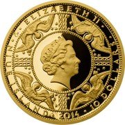 Niue 10 Dollars Charlemagne 2014 CM Proof CM ELIZABETH II NIUE ISLAND 2014 10 DOLLARS coin obverse Niue 10 Dollars Charlemagne 2014 CM Proof CM ELIZABETH II NIUE ISLAND 2014 10 DOLLARS coin obverse
