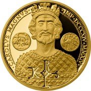 Niue 10 Dollars Charlemagne 2014 CM Proof CAROLVS MAGNVS IMP DCCCXIV MMXIV coin reverse Niue 10 Dollars Charlemagne 2014 CM Proof CAROLVS MAGNVS IMP DCCCXIV MMXIV coin reverse