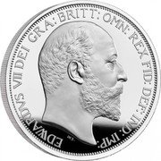 UK 10 Pounds King Edward VII British Monarch 2022 Proof EDWARDVS VII DEI GRA BRITT OMN REX FID DEF IND IMP coin reverse UK 10 Pounds King Edward VII British Monarch 2022 Proof EDWARDVS VII DEI GRA BRITT OMN REX FID DEF IND IMP coin reverse