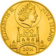 Niue 100 Dollars (40 Ducats of Sigismund of Luxembourg) ELIZABETH II. NIUE ISLAND 100 DOLLARS 2014 CM coin obverse Niue 100 Dollars (40 Ducats of Sigismund of Luxembourg) ELIZABETH II. NIUE ISLAND 100 DOLLARS 2014 CM coin obverse